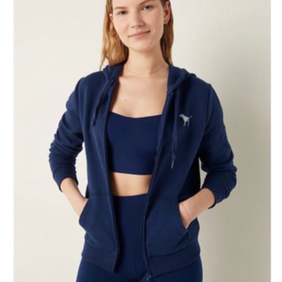 NWT PINK SEALED Everyday Lounge Perfect FullZip Hoodie Jacket XL - Picture 2 of 7